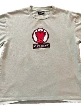 PLEASURES Devil Cross-Knit Heavyweight T-Shirt